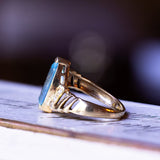 Vintage 18 Karat Gold Ring mit Topas und Zirkonen, 60er Jahre - Antichità Galliera