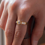 Vintage 18 Karat Gold Diamantring, 60er Jahre - Antichità Galliera