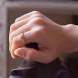 Vintage 18 Karat Gold Diamantring, 60er Jahre - Antichità Galliera