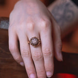 Vintage 18 Karat Goldring mit Zirkonia, 50er Jahre - Antichità Galliera