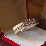 Antikes Armband aus 9 Karat Gold mit Diamantrosetten, Anfang des 900. Jahrhunderts