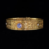Antikes Armband aus 18 Karat Gold mit Saphiren und Diamanten, Anfang des 900. Jahrhunderts - Antichità Galliera