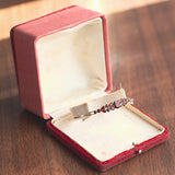 Vintage Armband aus 8 Karat Gold mit Granaten, 50er