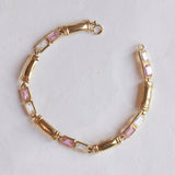 Vintage 18 Karat Gold Armband mit Brille, 70er Jahre