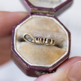 Vintage 8K gold pendant with garnets, 1950s