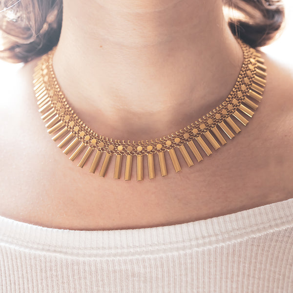 Collier antico in oro 18K, anni '40