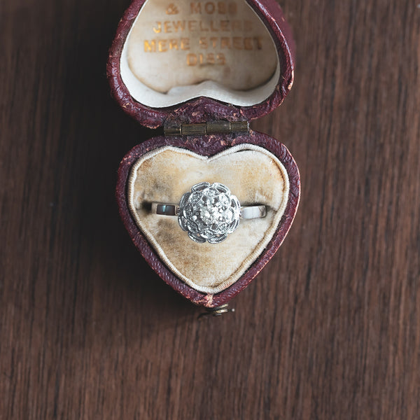 Anello in oro bianco 18K con diamanti (0.15ctw)