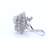 Vintage Weißgoldring mit 2.47 ct brillanten Diamanten, 60er Jahre