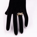 Винтажное кольцо из 18-каратного желтого золота с бриллиантом (0.20 карата), 70-е гг.