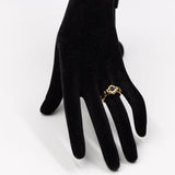 Vintage Ring aus 18 Karat Gelbgold mit blauen Saphiren, 70er Jahre