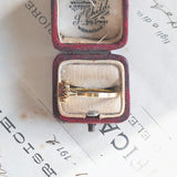 Vintage 8K gold ring with garnets, 1950s