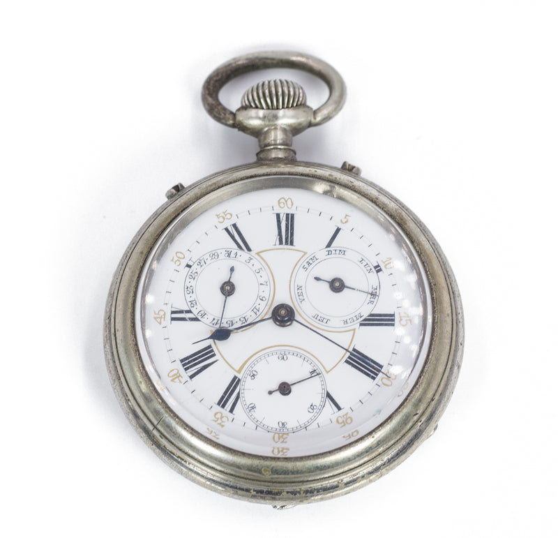 Montre à Gousset Vintage Carte De L'Italie - 2,5 Cm, Verre Bombé - Cadeau élégant Pour Collectionneurs