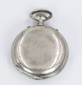 Orologio da tasca antico con datario in metallo , fine '800/inizio '900