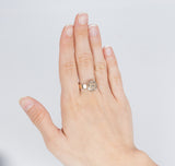 Antiker Ring aus 18 Karat Gold mit Diamanten im Rosettenschliff, Anfang des 900. Jahrhunderts