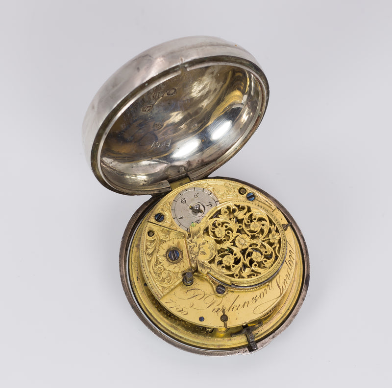 Orologio da tasca antico in argento , Londra 1797
