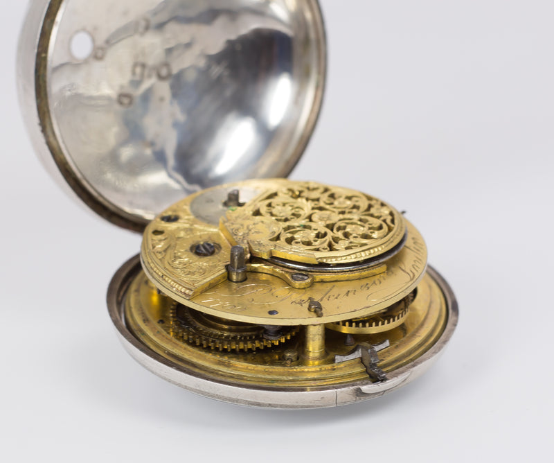 Orologio da tasca antico in argento , Londra 1797