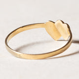 Vintage 18K Gold Zwei-Herz-Ring, 50er/60er Jahre