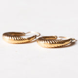 Vintage Creolen aus 18 Karat Gold, 70er Jahre