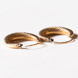 Vintage Creolen aus 18 Karat Gold, 70er Jahre