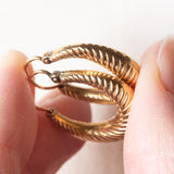 Vintage Creolen aus 18 Karat Gold, 70er Jahre