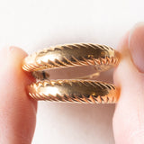 Vintage Creolen aus 18 Karat Gold, 70er Jahre