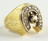 Anello in oro con diamanti taglio brillante , anni 40. - Antichità Galliera