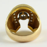 Gold ring with brilliant cut diamonds, 40s - Antichità Galliera