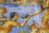 Castelli Keramikplatte, XNUMX. Jahrhundert. - - Antichità Galliera
