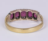 Antique 18k gold ring with garnets, early 900s - Antichità Galliera