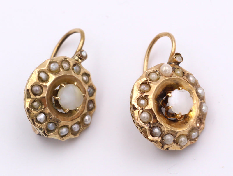 Parure borbonica in oro con perline. Fine '800 - Antichità Galliera
