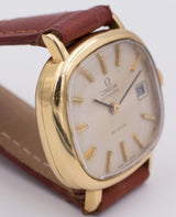 Omega De Ville automatische Armbanduhr aus 18 Karat Gold mit Datum, circa 60er Jahre - Antichità Galliera