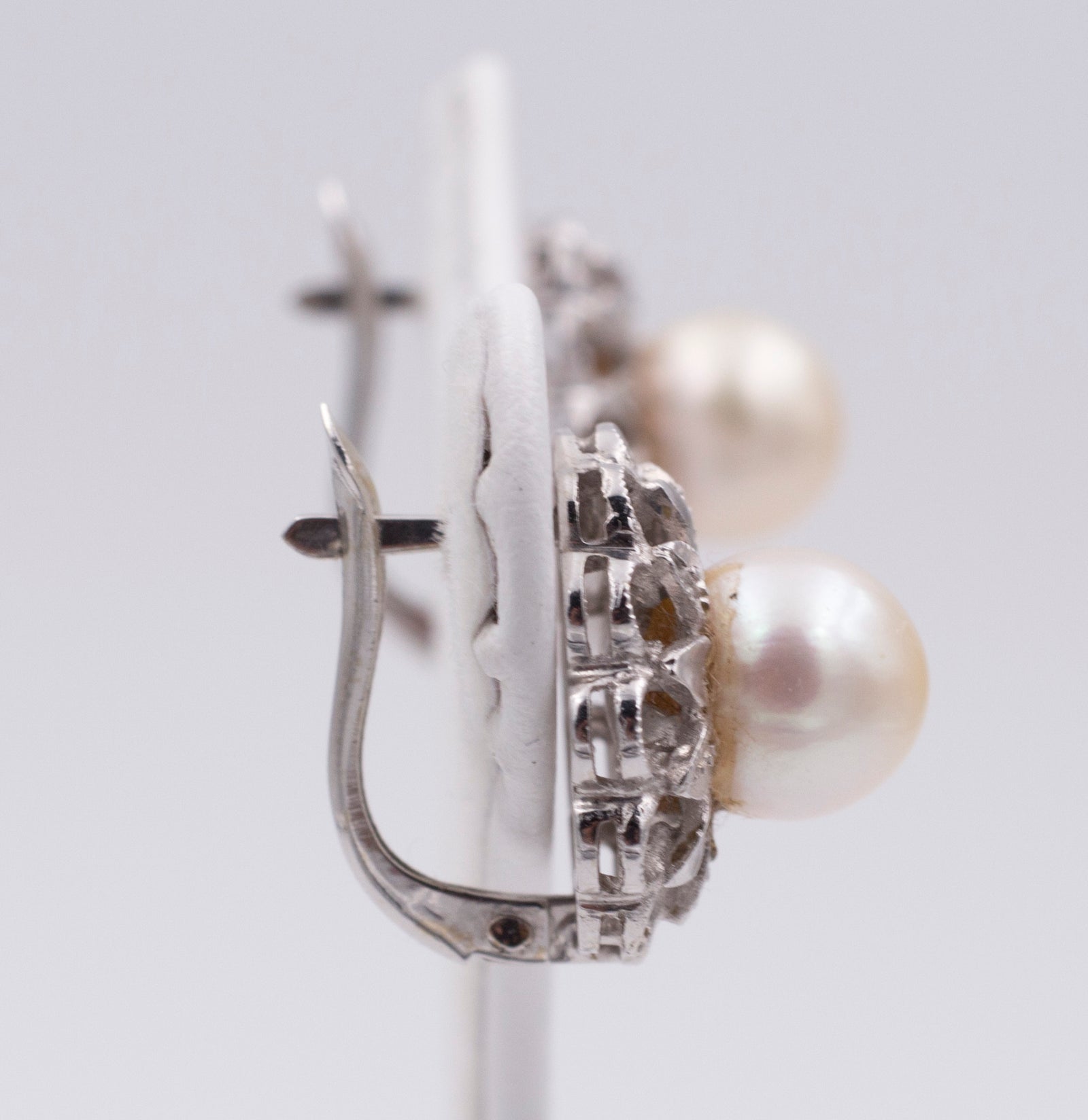 Orecchini A Clip Con Perla Barocca Imazione Irregolare Di - Foto 3