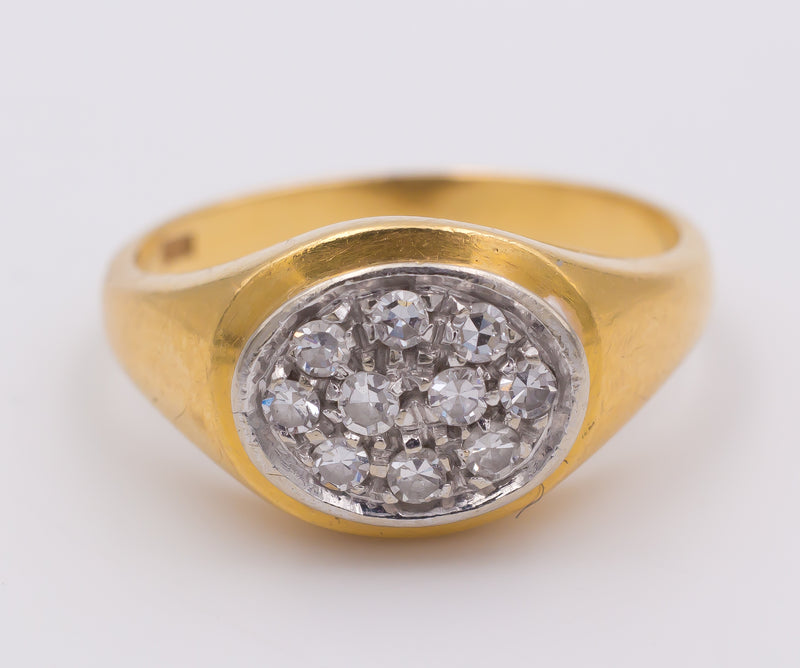 Anello in oro con diamanti - Antichità Galliera