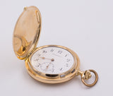 Orologio da tasca savonette Chronometre in oro 14k con scappamento a "detente" . Fine '800 - Antichità Galliera