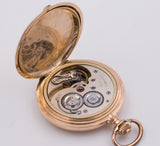Savonette Chronometre Taschenuhr aus 14 Karat Gold mit "Entspannung" Hemmung. Ende des 800. Jahrhunderts - Antichità Galliera