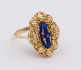 Emaille-Ring aus 18 Karat Gold, um 1940 - Antichità Galliera