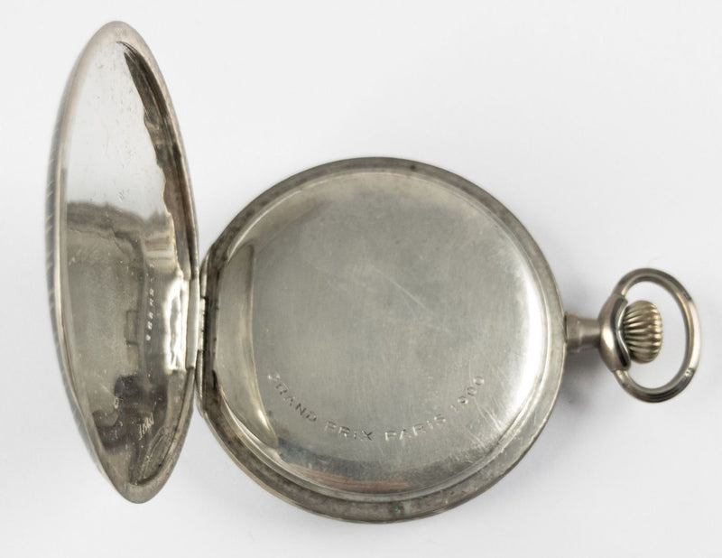 Orologio da tasca Zenith savonette, in argento niellato. Primi del '900 - Antichità Galliera