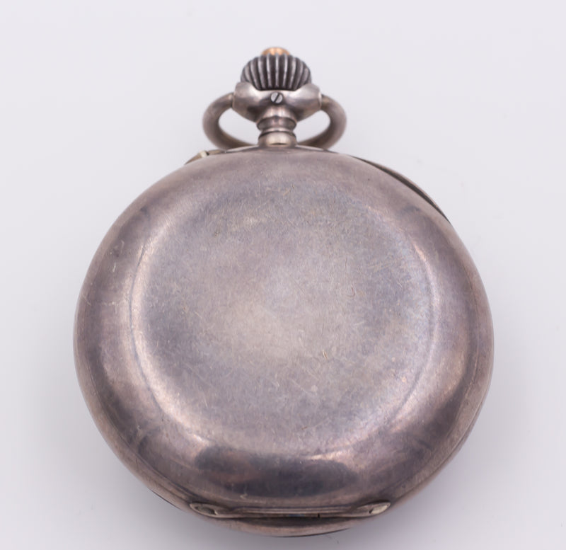 Cronografo da tasca in argento , fine 800 - Antichità Galliera