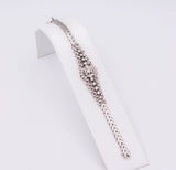 Vintage Armband aus 18 Karat Weißgold mit Diamanten im Brillantschliff, 30er Jahre