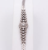 Vintage Armband aus 18 Karat Weißgold mit Diamanten im Brillantschliff, 30er Jahre