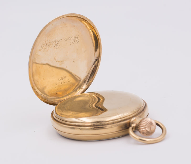Orologio da tasca Admiralty in oro 9 k , primi del 900