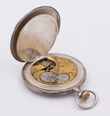 Omega Savonette-Taschenuhr in Silber, Anfang 1900