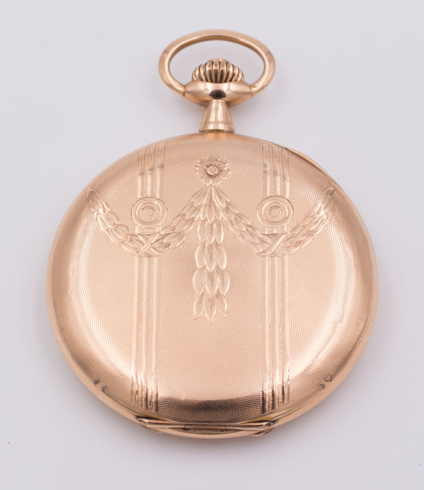 Savonette 14k gold pocket watch, around 1920