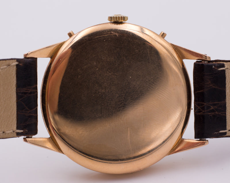 Montre-bracelet Movado vintage en or avec calendrier complet, 1950