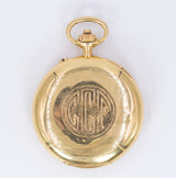 Cronógrafo de bolsillo Longines en oro de 18 quilates, 1912 - Antichità Galliera