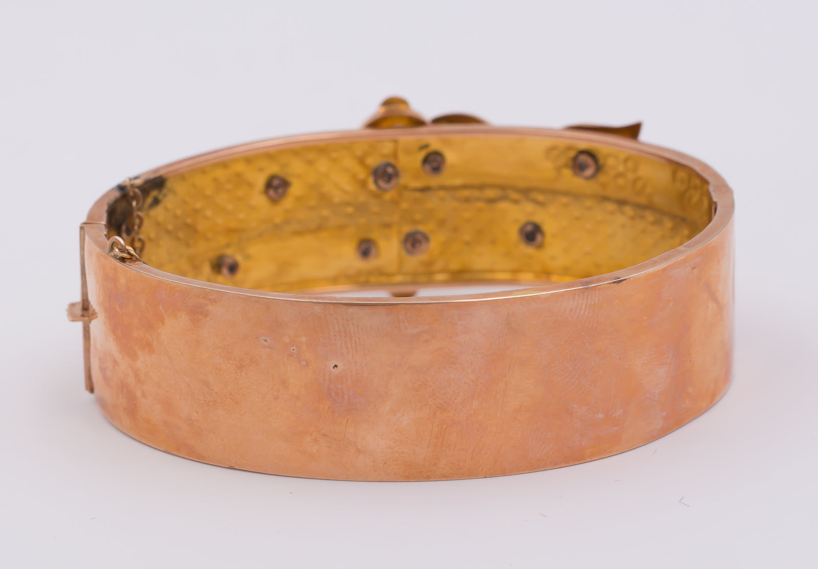 Bracciale in ceramica cappuccino con oro rosa e diamante - D.ICON Bracciale in ceramica cappuccino con oro rosa e diamante - D.ICON