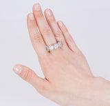 Riviera-Ring aus 18 Karat Gold mit Diamanten im Brillantschliff (insgesamt 2.56 ct) - Antichità Galliera