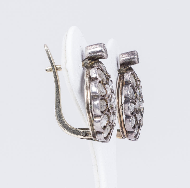 Boucles d'oreilles créoles rondes en zircon cubique personnalisées de haute qual Boucles d'oreilles créoles rondes en zircon cubique personnalisées de haute qual
