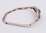 Liberty Halskette / Armband aus 18er Gold und Silber mit Diamanten und Onyx