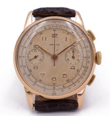 Vintage Revue chronograph in gold from the 50s